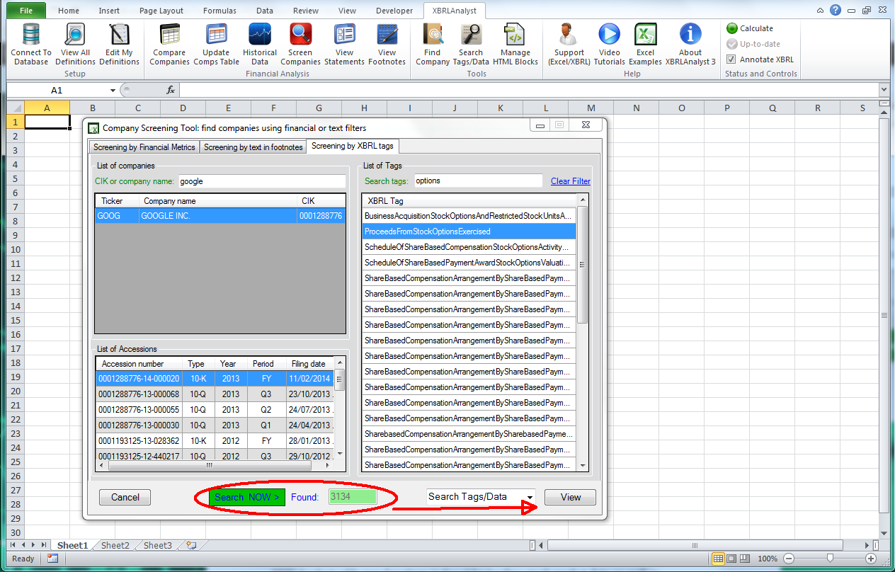 Analyze Financial reports in Excel FinDynamics